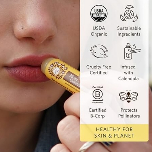 (Pack Of 5) Organics Beeswax Lip Balm for Moisturizing Lips and Cuticles New - Picture 4 of 6